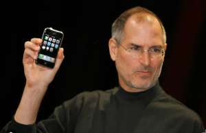 Steve Jobs with i-phone